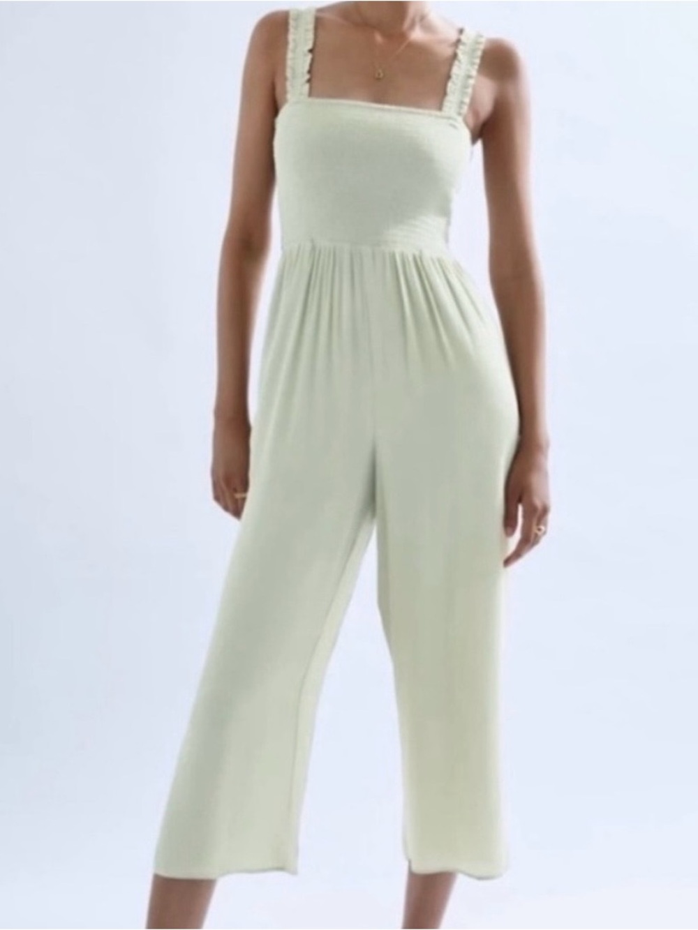 Aritzia Wilfred Chianti Jumpsuit in Sage Green